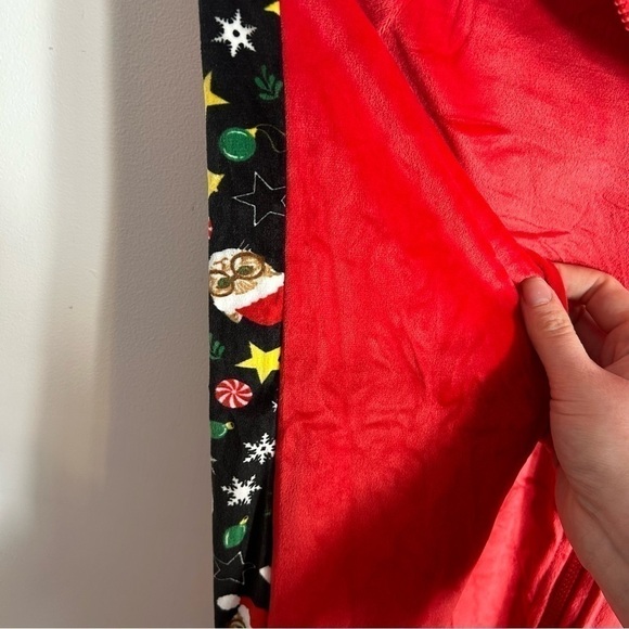 Cat Print Velour Christmas Track Suit NWT 3X Red Sequin Jacket Pants Full Zip - Picture 10 of 12